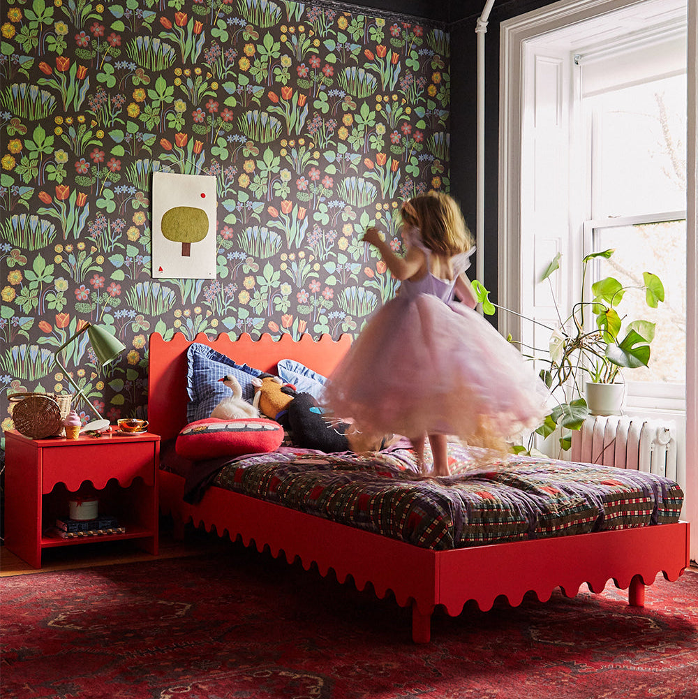 Moss Twin Bed Tomato