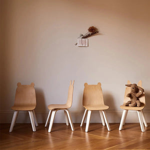 Shop Oeuf Canada Modern Kids Rabbit Play Chairs White/Birch Option