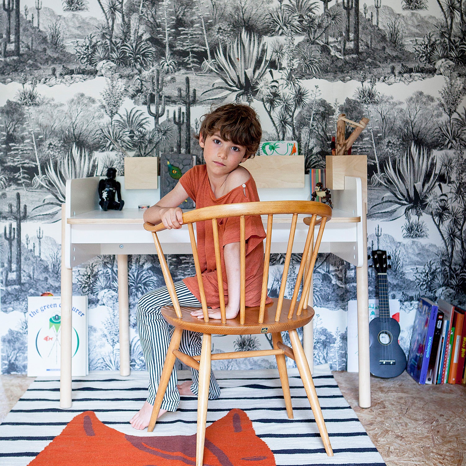 Shop Oeuf Canada Modern Kids Brooklyn Desk White/Birch Option