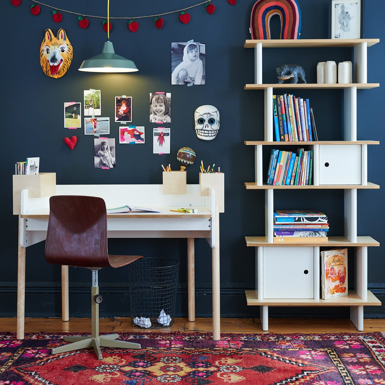 Shop Oeuf Canada Modern Kids Brooklyn Desk White/Birch Option