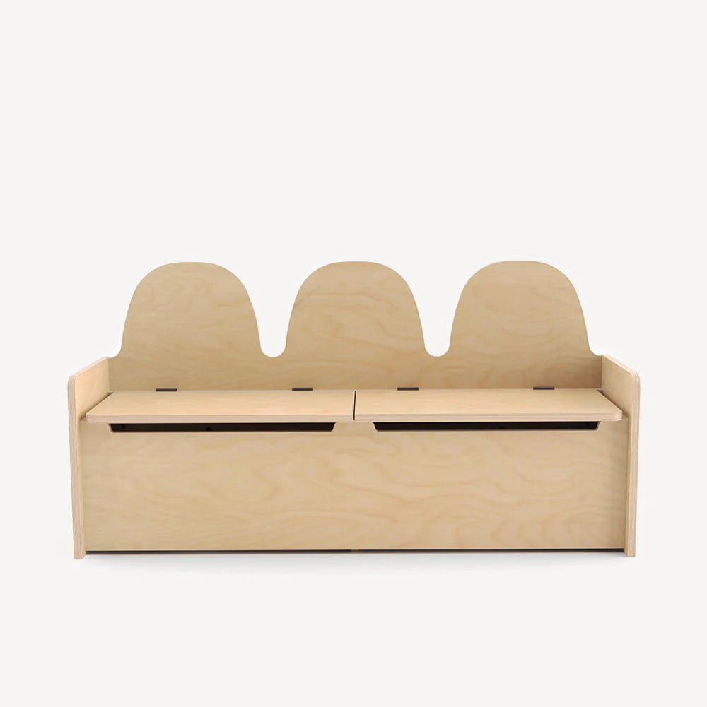 The Camel Storage Bench in Birch