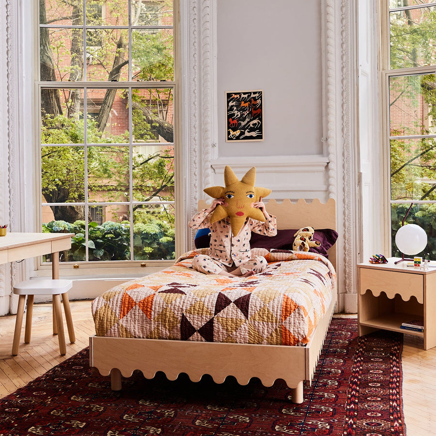 The Oeuf Moss Twin Bed - Birch