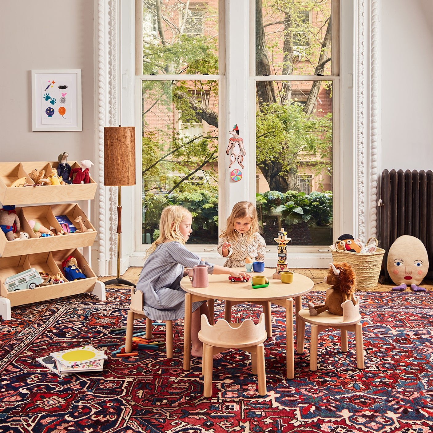 Moss Play Table and Chairs in Birch