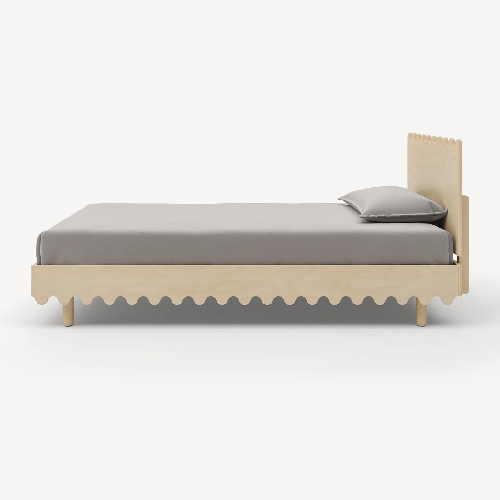 Le lit double Oeuf Moss - Bouleau