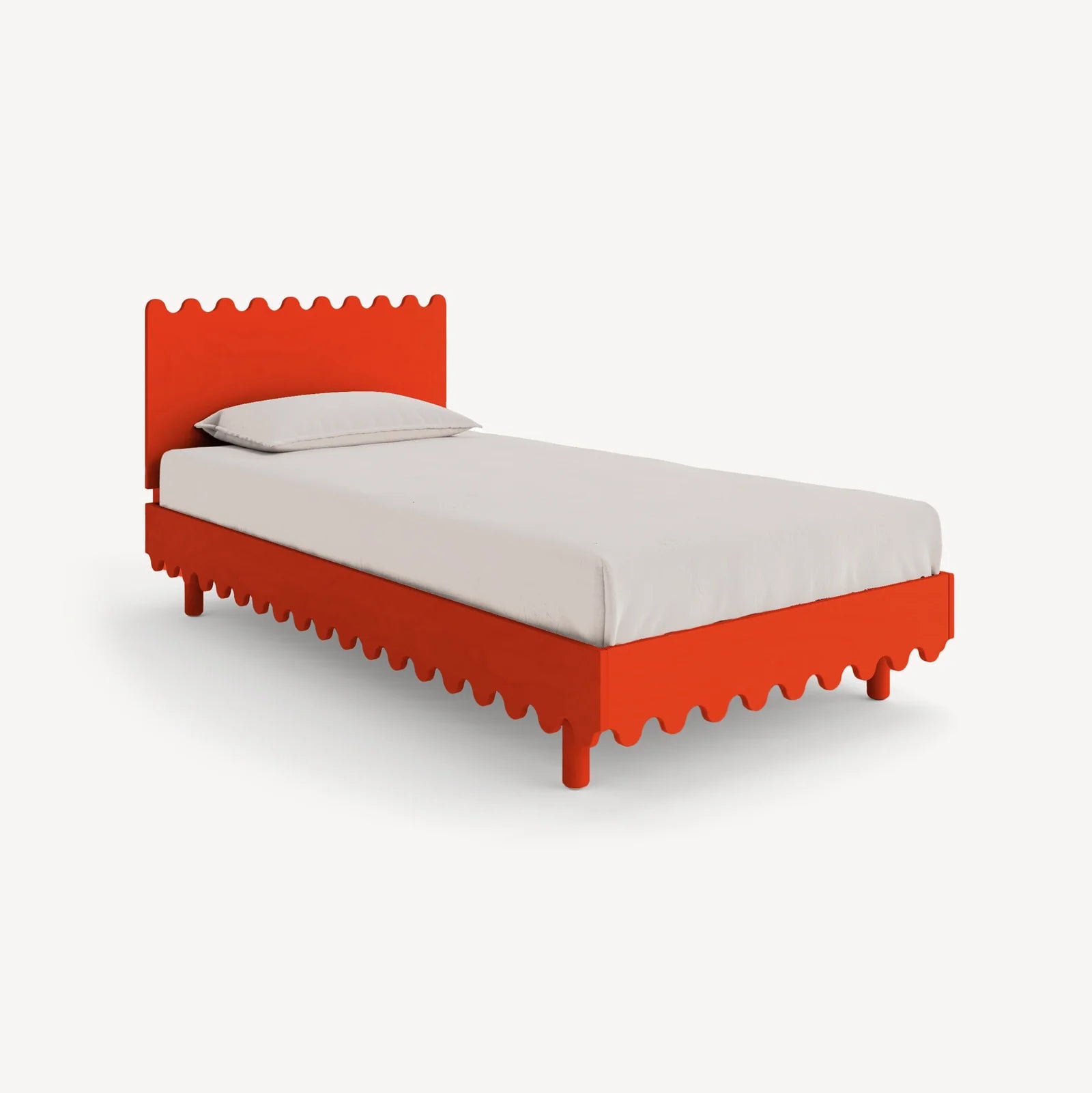 The Oeuf Moss Twin Bed - Tomato