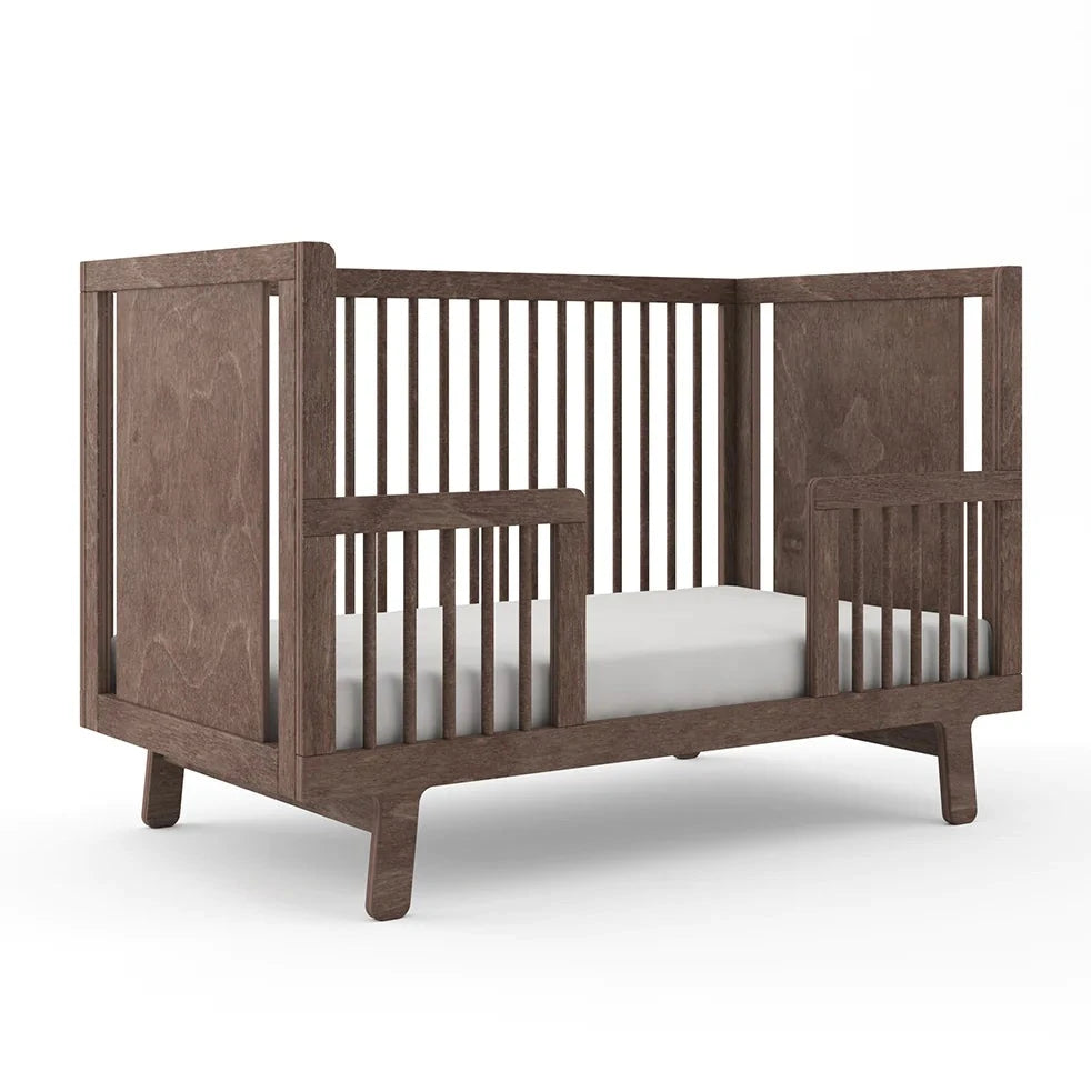 Modern Nursery Sparrow Toddler Bed Conversion Kit in Canada Walnut
