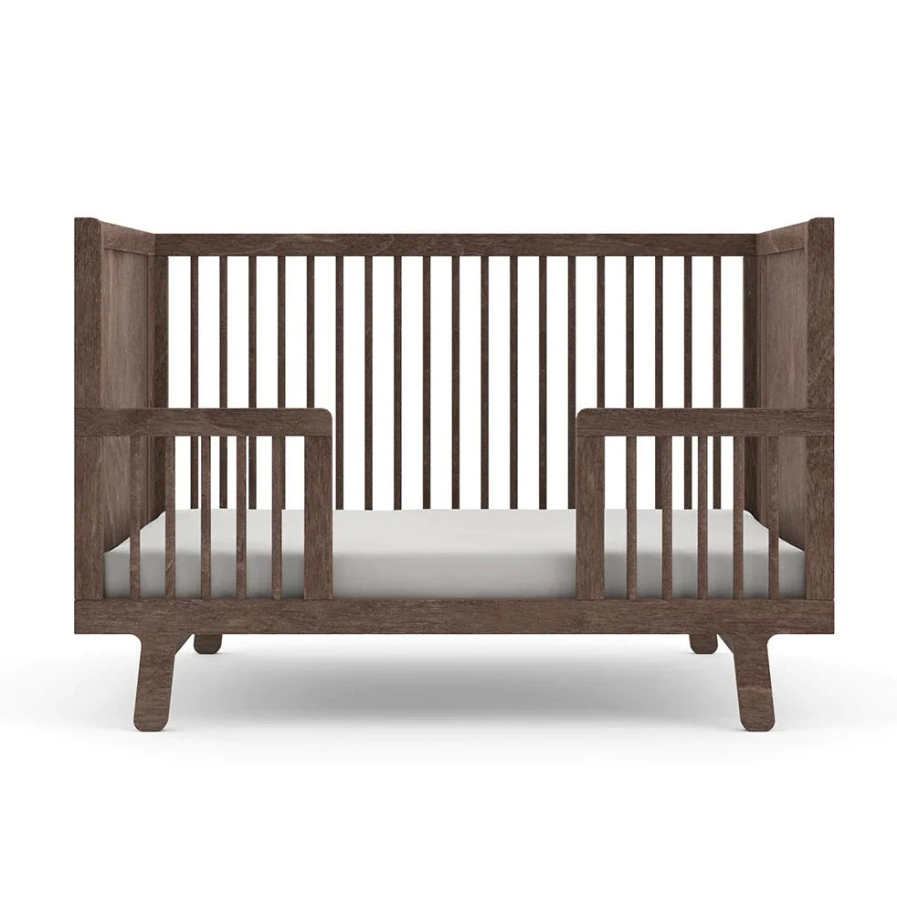 Modern Nursery Sparrow Toddler Bed Conversion Kit in Canada Walnut