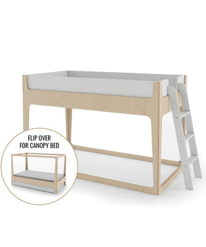 Loft, bunk or canopy? The new convertible Perch Nest bed is full of possibilities!