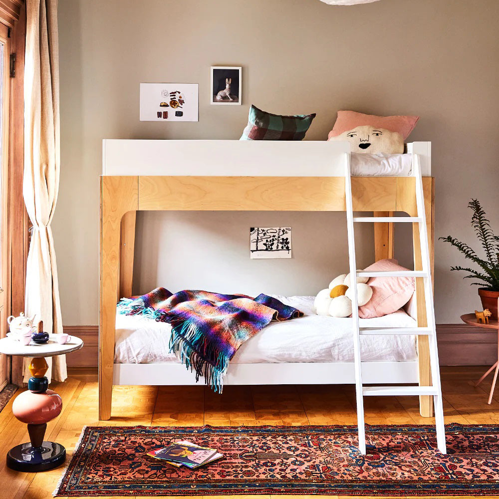 Perch Twin Bunk Bed for Kids Teens with Stairs by Oeuf Canada