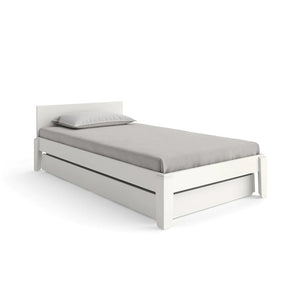 Shop Oeuf Canada Modern Toddler & Kids Perch Twin Lower Bed White with Trundle