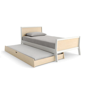 Boutique Oeuf Canada Modern Toddler & Kids Sparrow Twin Bed with Trundle White/Birch Option
