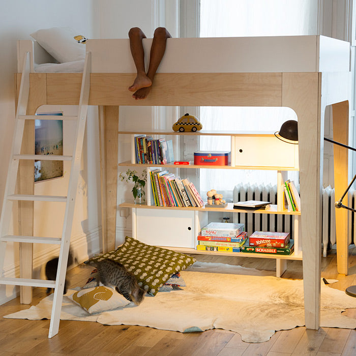 Shop Oeuf Canada Modern Toddler & Kids Storage Mini Library White/Birch Option