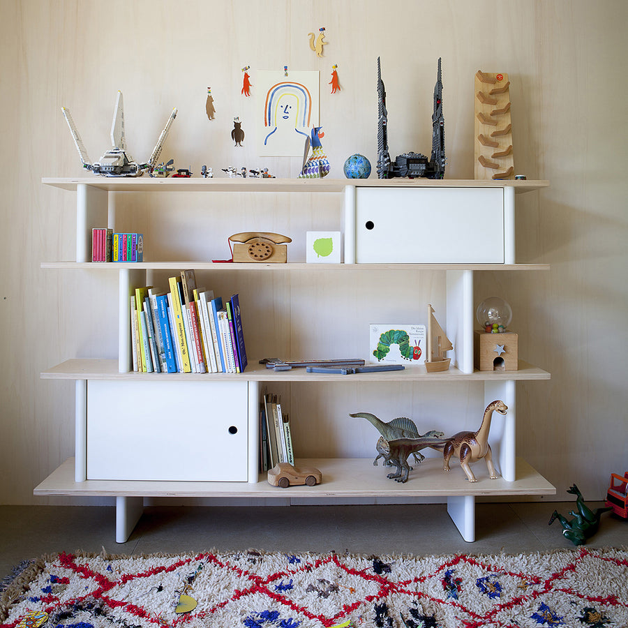 Shop Oeuf Canada Modern Toddler & Kids Storage Mini Library White/Birch Option
