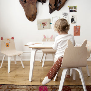 Shop Oeuf Canada Modern Kids Bear Play Chairs Room Setting White/Birch Option