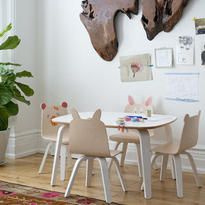 Shop Oeuf Canada Modern Kids Bear Play Chairs Room Setting White/Birch Option
