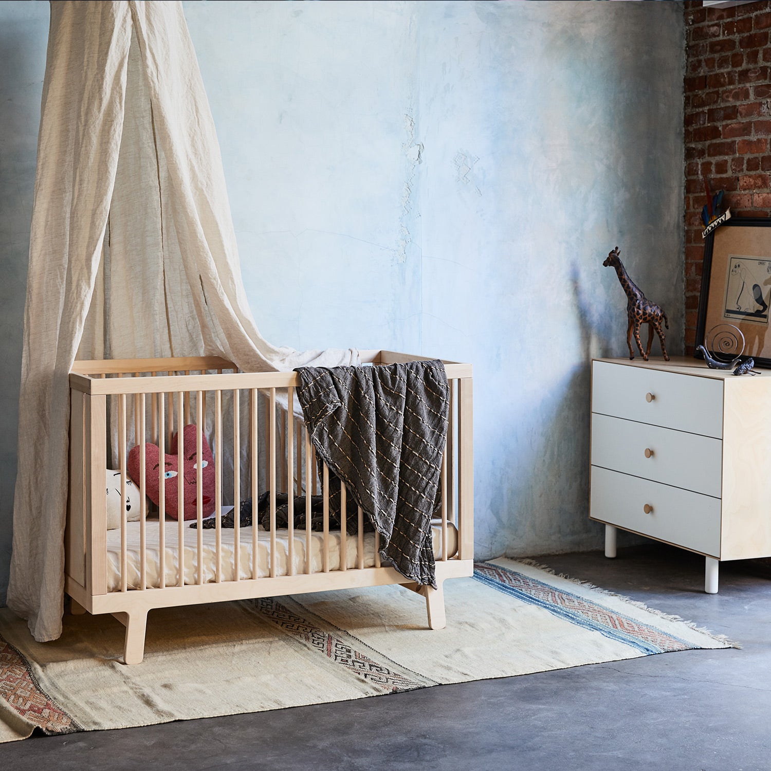 Buy Modern Nursery Sparrow Crib in Toronto Canada - Room Setting