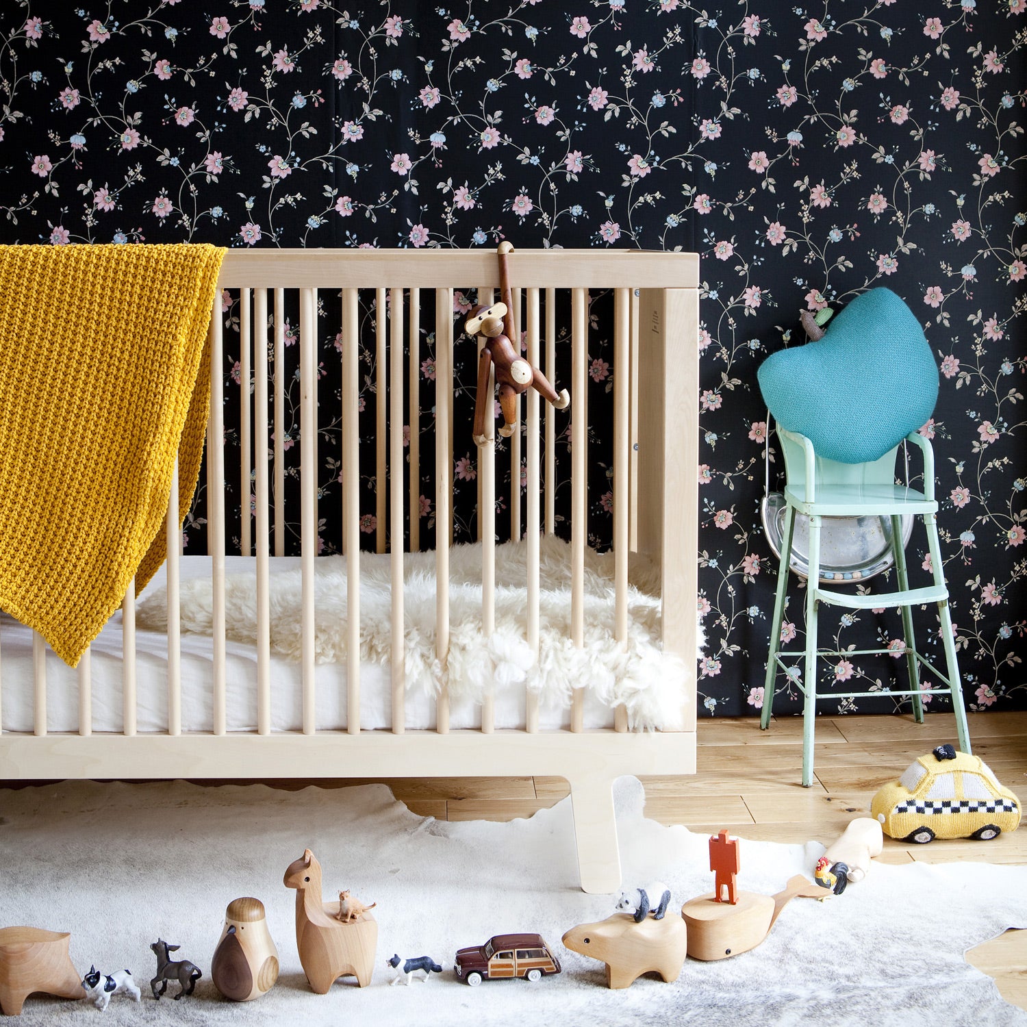Buy Modern Nursery Sparrow Crib in Toronto Canada -  Room Setting