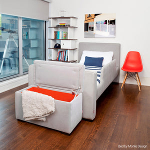 Boutique Oeuf Canada Mini bibliothèque verticale moderne pour enfants et tout-petits avec lit Dorma de Monte